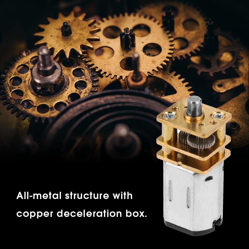 Mini Metal DC Low Speed Motor with Copper Gearing for DIY Robot Models 36V