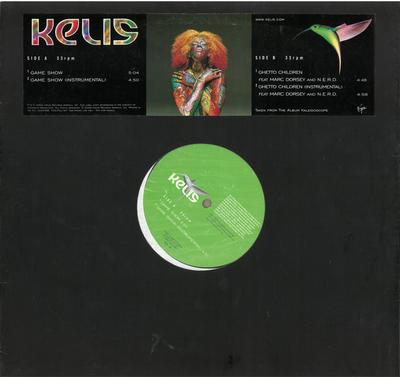 Płyta 12-calowa KELIS - Game Show VUSLPDJ167PROMO Virgin 2001 UK Soul/Funk Używana
