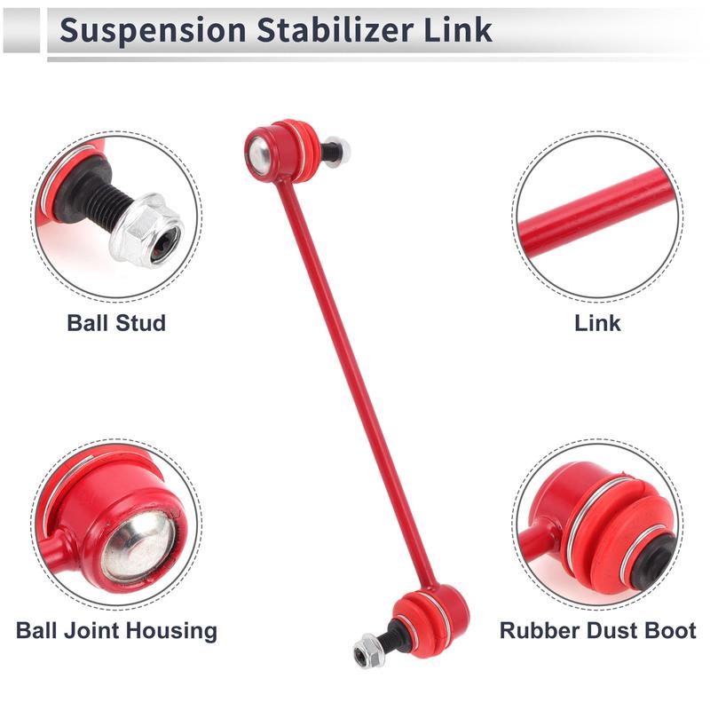 UXCELL Front Stabilizer Bar Links with 2 Pcs Bushing for Jeep Patriot 07-17 No.K80258