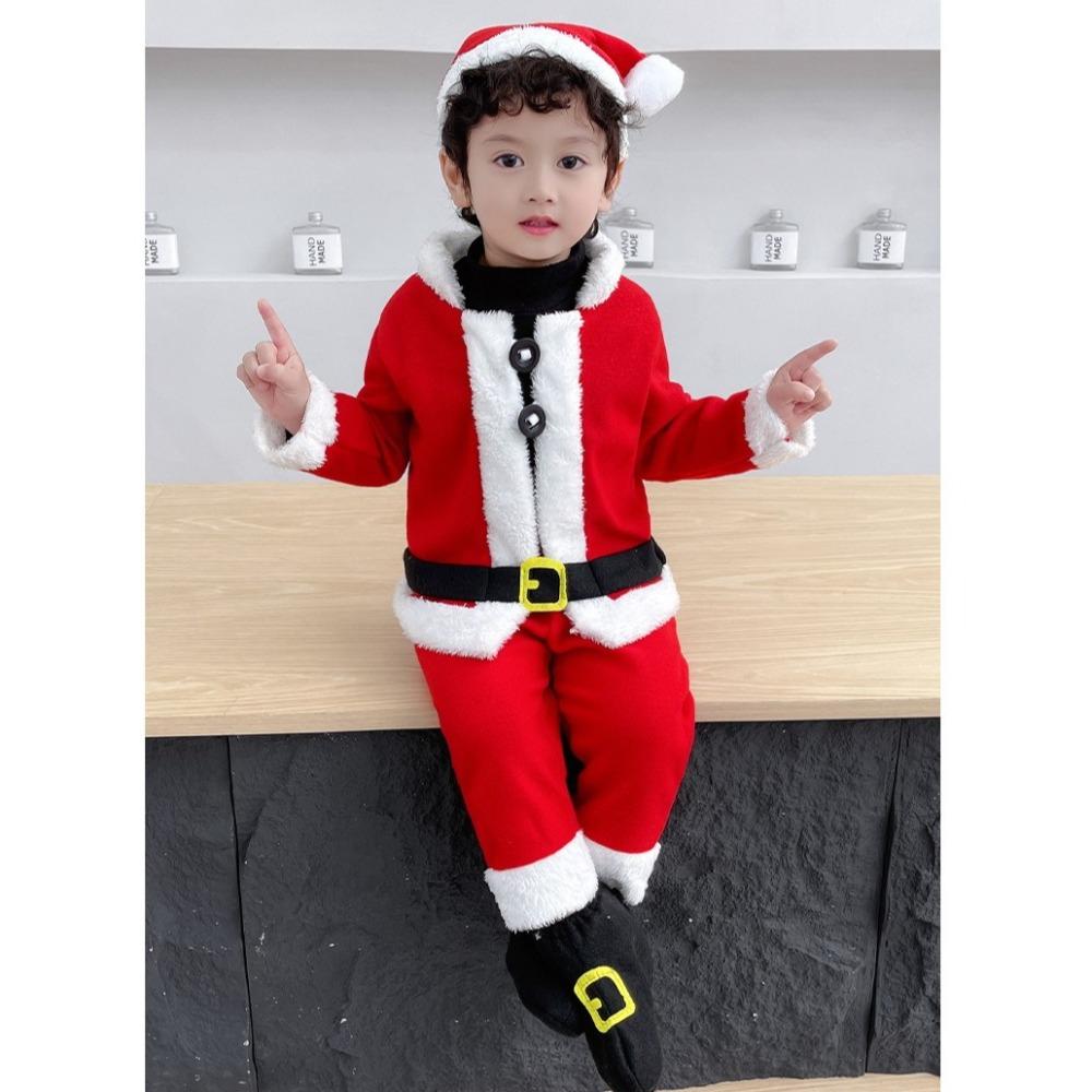New Year Children Christmas Clothes Santa Claus Xmas Suit Wear Performance Clothing New Year Gift