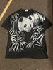 Vintage 90s Panda All Over Print Shirt Mens L Nature Kung Fu Panda Single Stitch