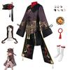 Genshin Impact Hu Tao Cosplay Costume Anime Game Hu Tao's Funeral Hall Cosplay Set Genshin Impact Hu Tao Cosplay Outfit