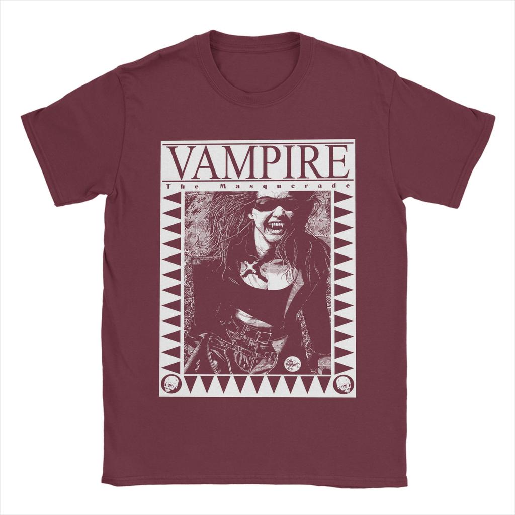 Men Vampire the Masquerade T Shirts Cotton Tops Summer Y2K Basic ShortSleeved TShirt O Neck Harajuku Casual Tee Shirt