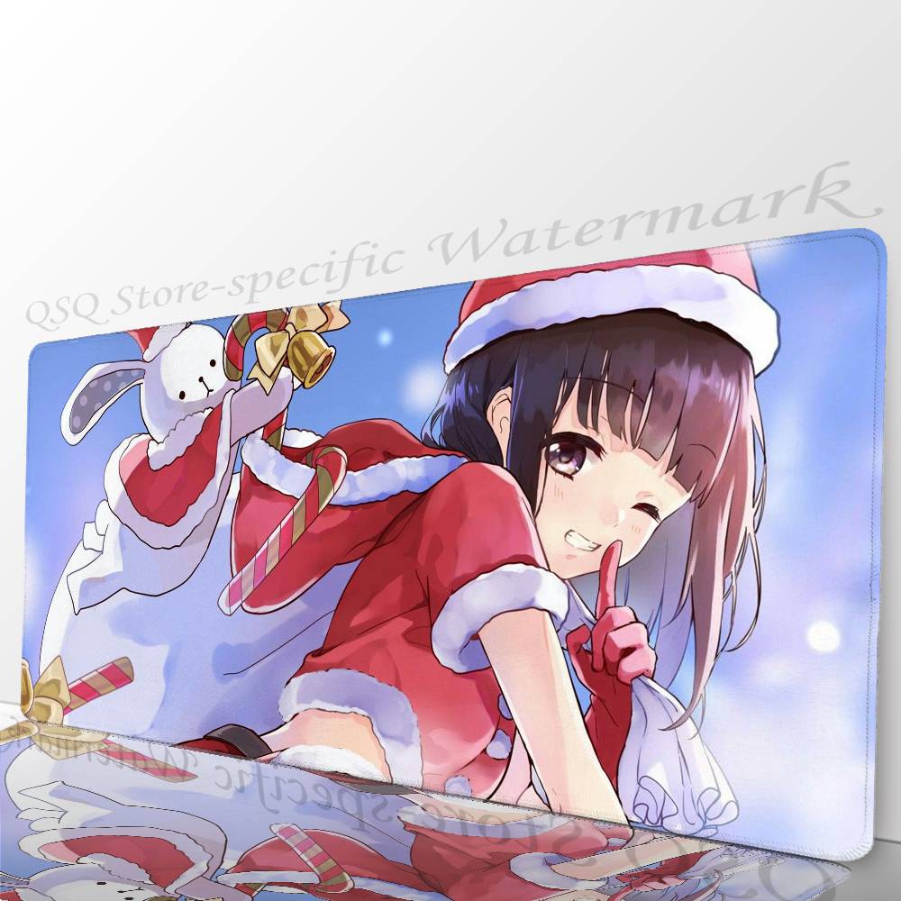 Nanase Kurumi Anime Mousepad Non-slip Suitable For Office Computers Laptops E-sports Game Desk Mats XXL Keyboard