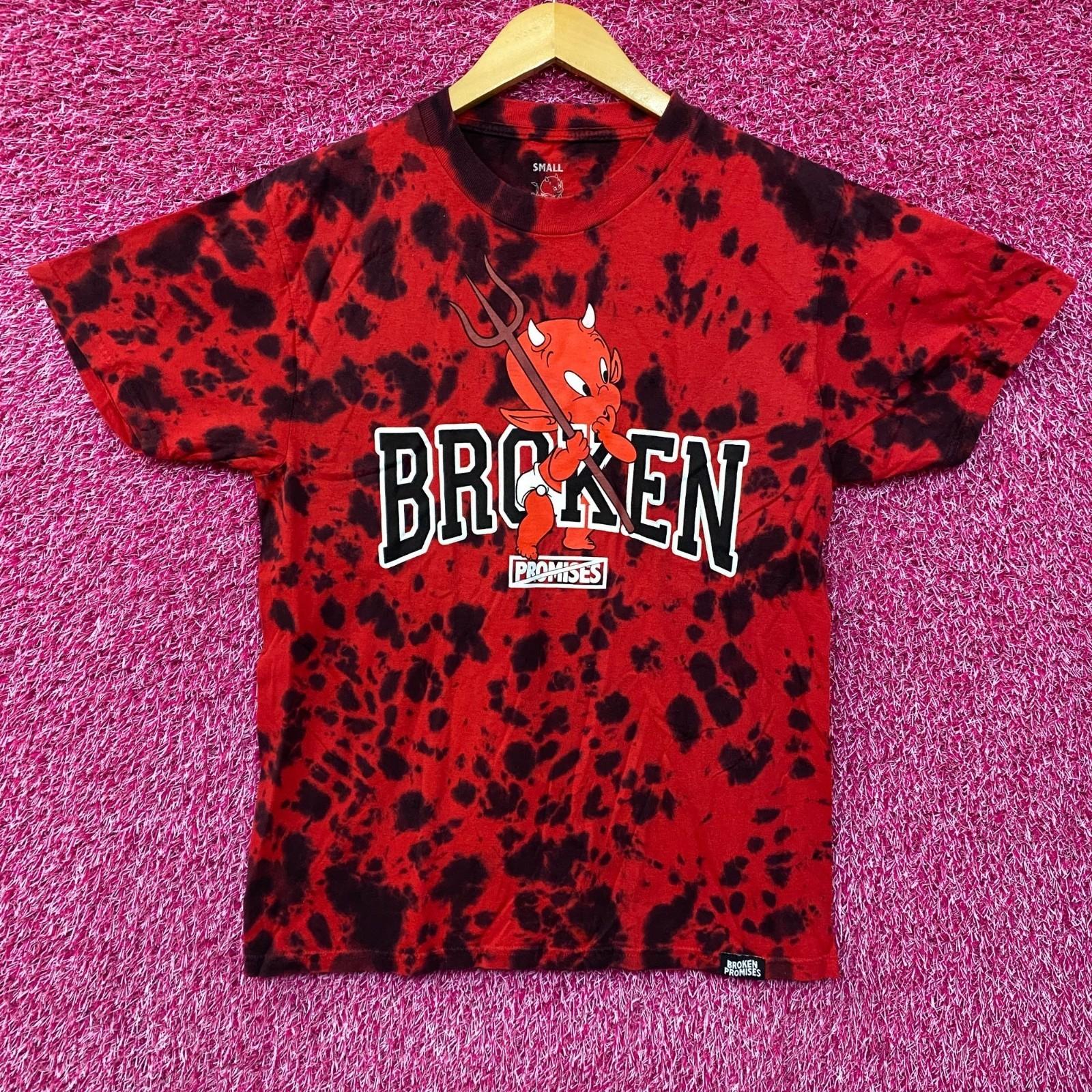 Broken Promises x Hot Stuff Tiedye Tshirt size Small M