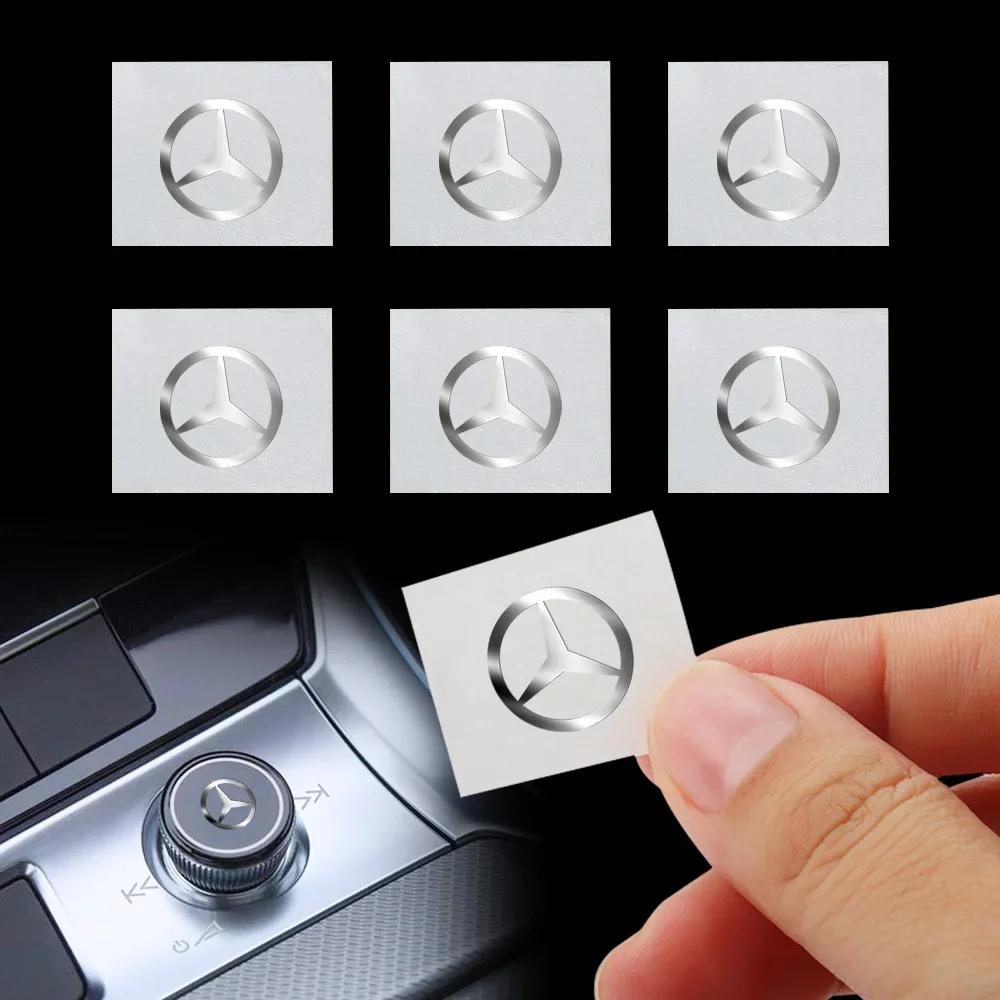 Car Nickel Metal Logo Mobile Phone Laptop Decal Sticker Accessorie For Mercedes Benz Amg W205 W211 W204 W212 W176 W221 W169 W177 FZ8