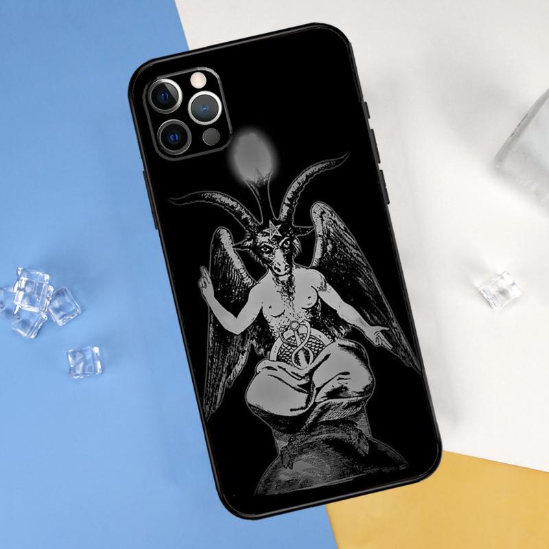 Gothic Witch Satan Phone Case For iPhone 16 15 13 11 12 14 Pro Max Mini X XR XS Max Plus Soft Cover