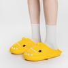 Fashion Smile Mens Cartoon Shark Slip On Cotton Slides Waterproof Thick Bottom Fuzzy Cozy Warm Slippers Plush Lining Slippers For Womens