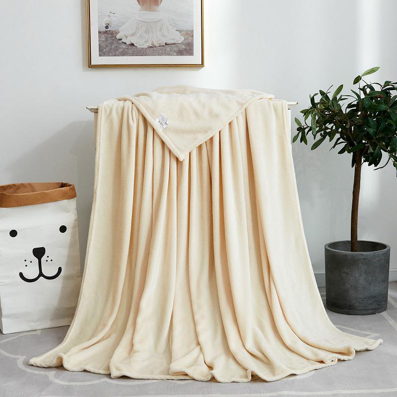 Multi-Purpose Flannel Coral Fleece Blanket for Nap, Air Conditioning, and Gift 45x65 cm