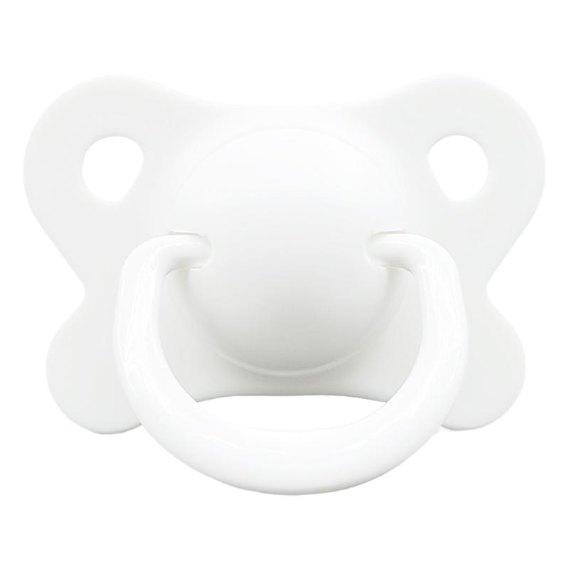 

Newborn Soother Food Grade Silicone Baby Nipple with Handle Infant Baby Dummy Pacifier Butterfly Shape Soother Pacifiers белый