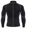 Men's Sweat Weight-loss Body-building Elastic Sport Long Sleeves Jacket Tops