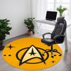 1pcStar Trek Office Round Area Rug, Indoor Mat Suitable For Office, Bedroom Living Room Home Decor, Room Deco,  Offic A0928149