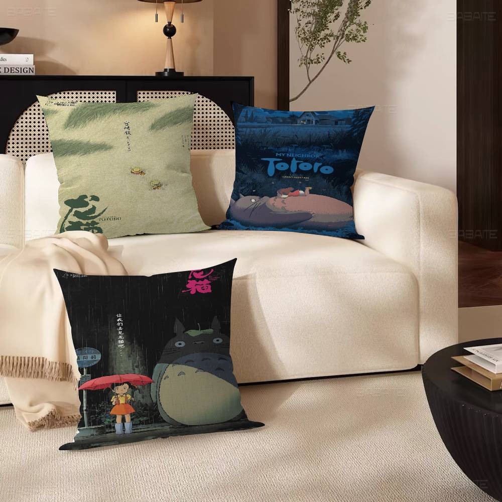 My N-Neighbor T-TotoroS Personalized picture text home decorative pillows Household Gifts 45x45cm