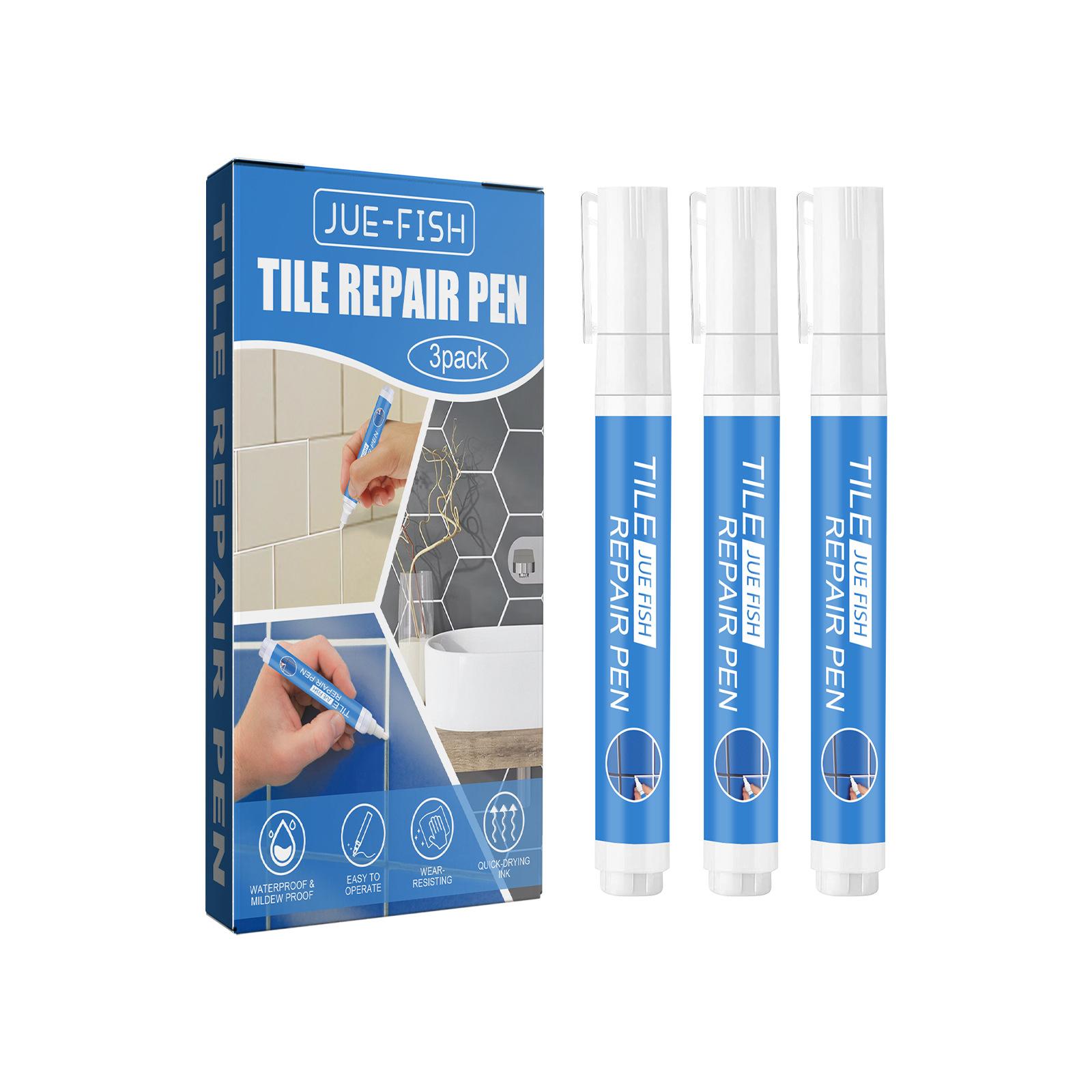 Waterproof Tile Grout Paint Pen White Mildew-Proof Marker for Tile Repair Safety Home Tools Grout Grout for Tiles Pen
