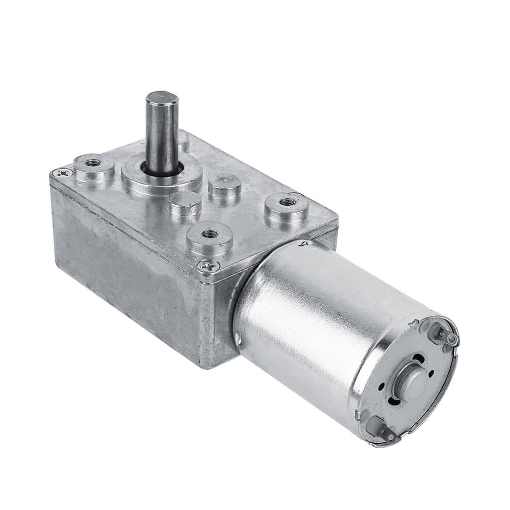 Motore Elettrico Motore Elettrico Reversibile Alto Motore con Riduttore a Vite Senza Fine DC 12V Motore Riduttore CW/CCW Alto Motore