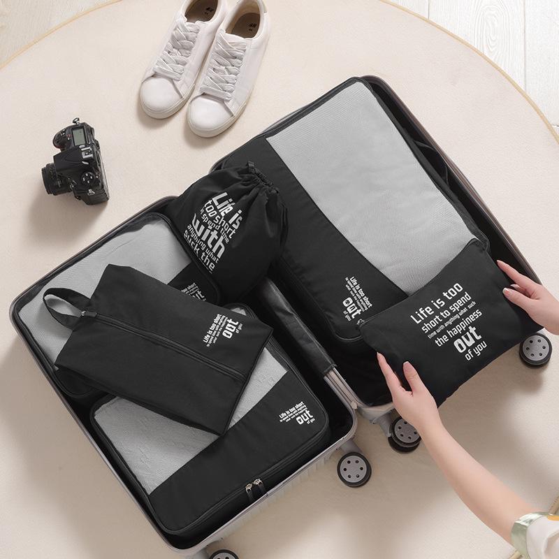 Korean Style Travel Compression Bag Set: Portable 6-Piece Underwear & Clothes Organizer