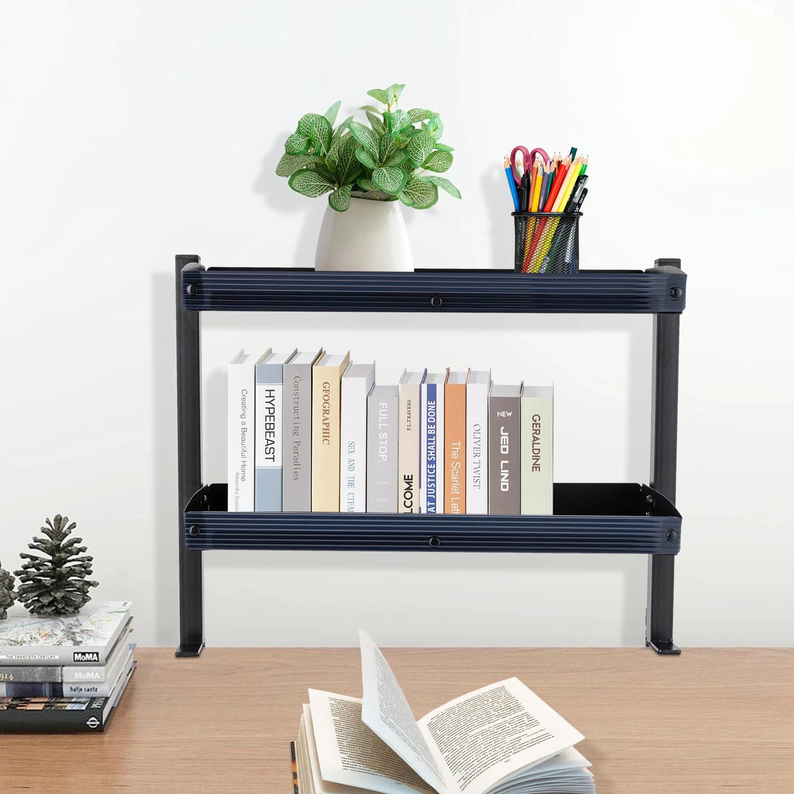 

Desk Clamping Rack, Desk/ Under Desk 2-Stage Desktop Organizer W/ Adjustable Storage Tray for Table Accessories& Meh United States