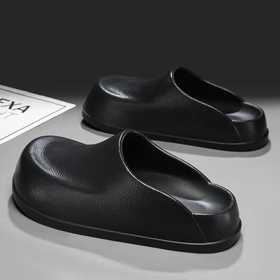 Pánské Letní Venkovní Protiskluzové Nepromokavé Černé Kuchařské Pracovní Boty Slip-On Řídící Líné Lidi Sandály Kryty Pantofle Zapatillas Pánské