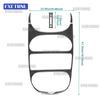 Real Soft Carbon Fiber Car AC Central Control Air Outlet Trim For Peugeot 206 2001 2002 2003 2004 2005 2006 2007 2008 2009 2010
