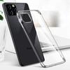Coque pour iPhone 12 Pro Max - Argenté - Pack 2 Verres Trempés - Souple - Bordure Chromé - Anti-Choc