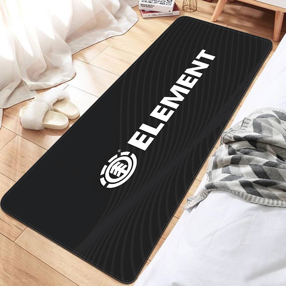 Tappetino per Porta Logo Skateboard E-Element Lavabile Antiscivolo Tappeto per Area Salotto Divani Sedie Tappeti per Area Comodino Cucina