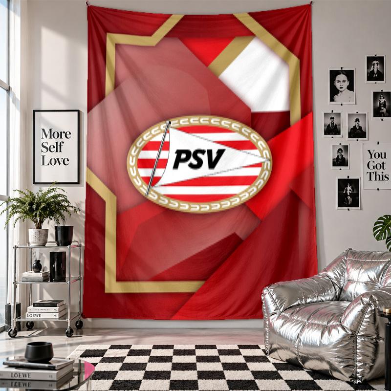 PSV Eindhoven FC Wall Tapestry Home Decor Wall Hanging Cloth for Bedroom Living Room Background