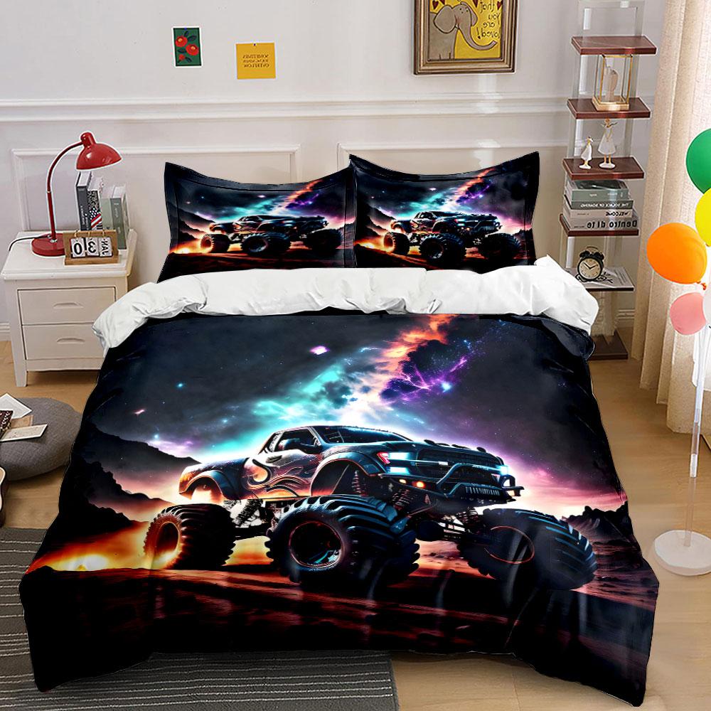"Galactic Monster Truck Adventure" Bedding sets Duvet covers Pillowcases(1* Duvet Cover 2* Pillowcases without duvet insert)