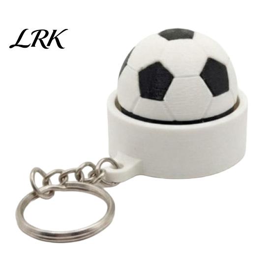 Football Stress Reliever Soccer Ball Clicker Fidget Keychain, 3D Printed Sensory Toy, Keychain Funny Novelty Relief Gifts for Sports Players Football