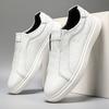 Lente Heren Leren Instappers Handgemaakte Heren Skate Schoenen Casual Ronde Neus Sneakers Luxe Merk Heren Loop Schoenen Heren Casual Schoenen