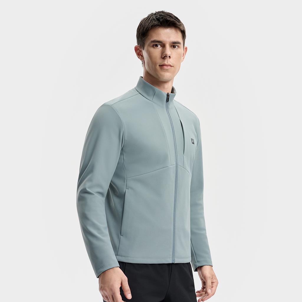 FILA Fitness Casual Sports Versatile Fresh Stand Collar Knitted Shirt Men Tops A11M541504FKK