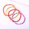 Bracelet de perles de verre, 1 pièce, style Boho, Bracelet de cheville en perles colorées