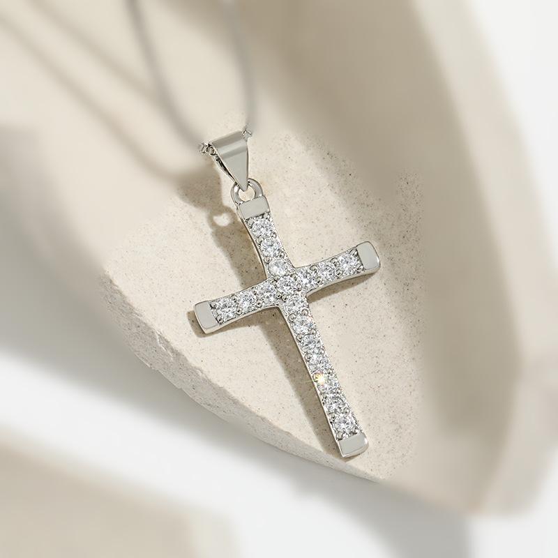 Belief Prayer Cross Pendant Small Design Street Hip Hop Cross Necklace