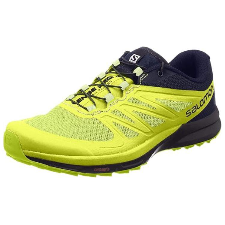 

SALOMON Sense Pro 2 Удобные Универсальные Нескользящие Прочные Кроссовки с Низким Верхом для Повседневной Носки, Трейла, Марафона, Бега Мужские кроссовки Зеленый Желтый 381561 42