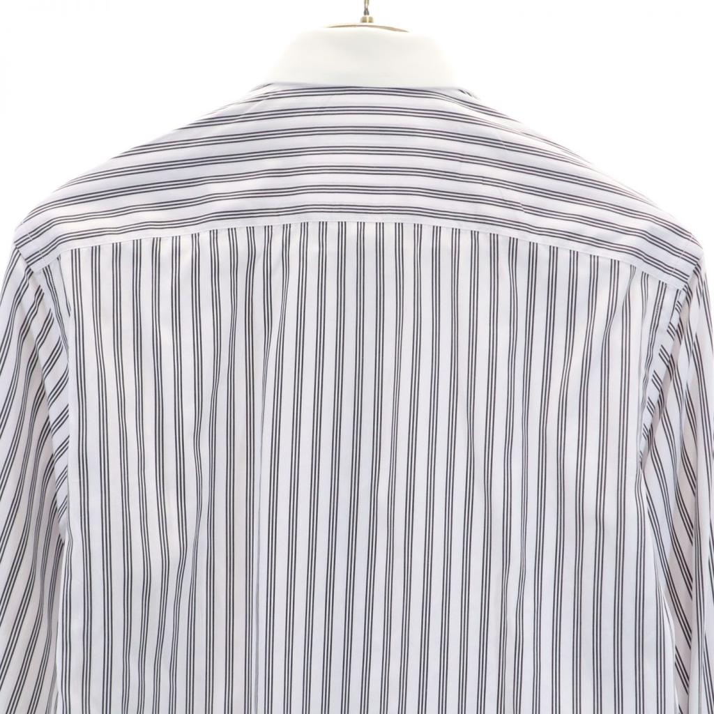 Gucci Made In Italy Striped Pattern Long Sleeve Cotton Shirt 38 Men's Used