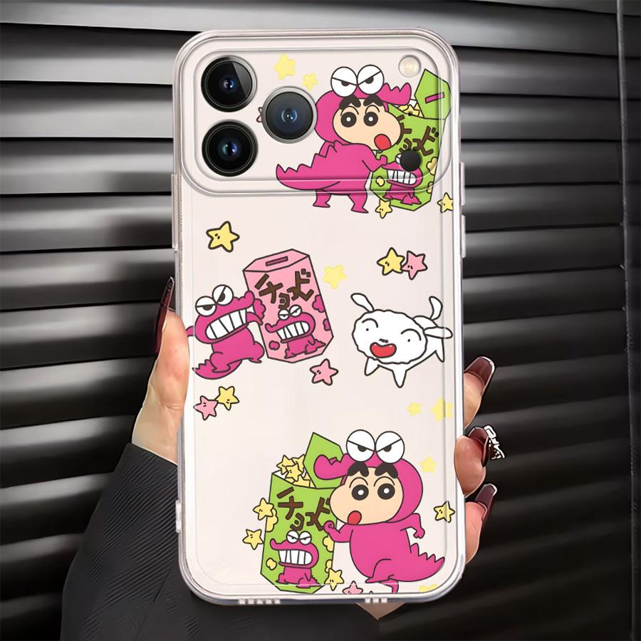 

Crayon Shin-Chan Anime Case for iPhone 17 Pro Max XR 16 XS Max 11 7 8 13 Pro Air 15 14 Plus 12 Mini Soft Phone Cover iPhone XS