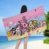 Kawaii T-Tokidoki Anime Beach Towel Colorful Bath Towels For Girl Microfiber Quick Dry Sand Free Beach Yoga Spa Gym Pool