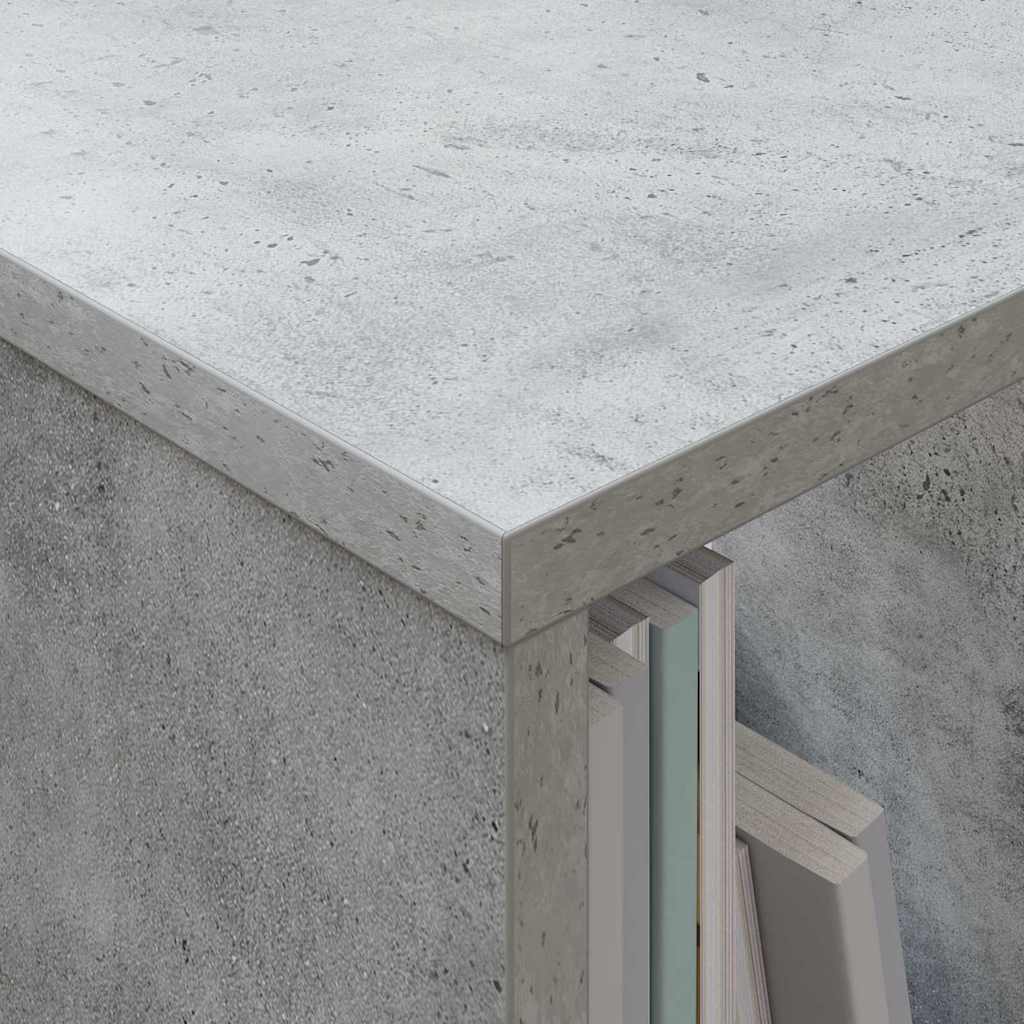 Magazine Shelf Concrete Grey 102 x 30 x 45 cm