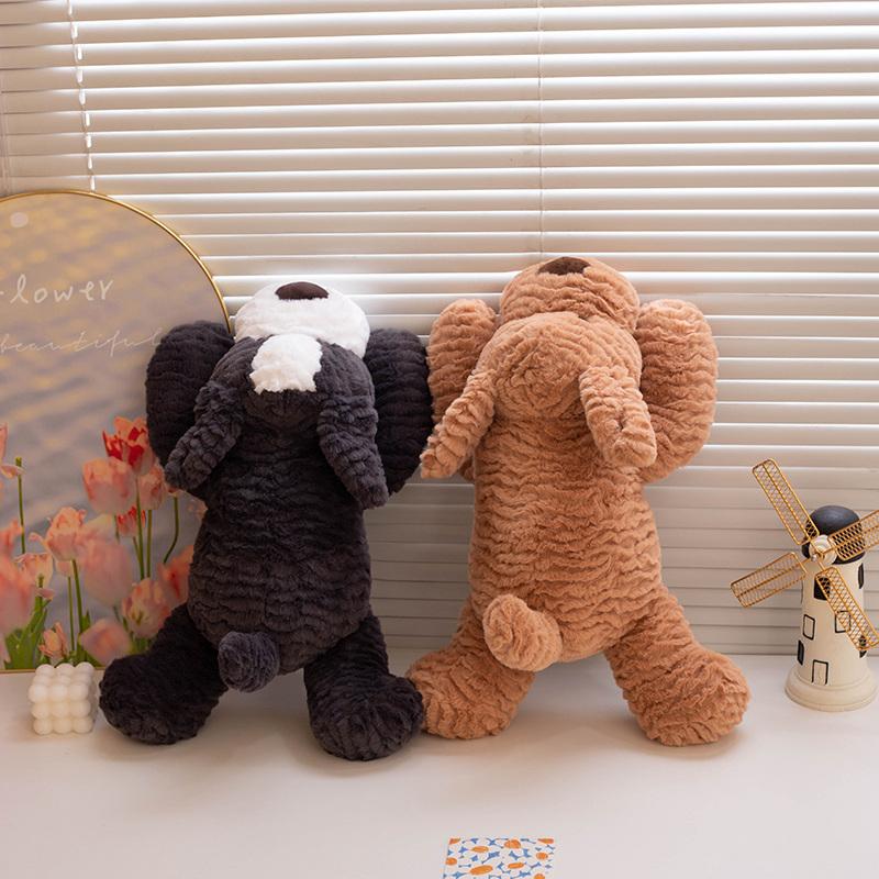 Adorabile Peluche Cane Morbido Peluche Bambola Cucciolo Carino Cuscino Lungo Bambola Rassicurante Regalo di Compleanno Natale Decorazione per la Casa