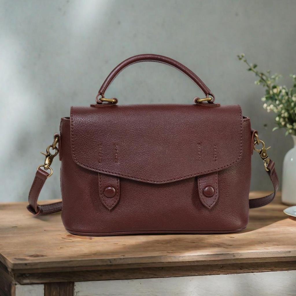 Johnature Real Cowhide Women's Bag Shoulder Bag High-end Crossbody Bag Large Capacity Women's Handbag