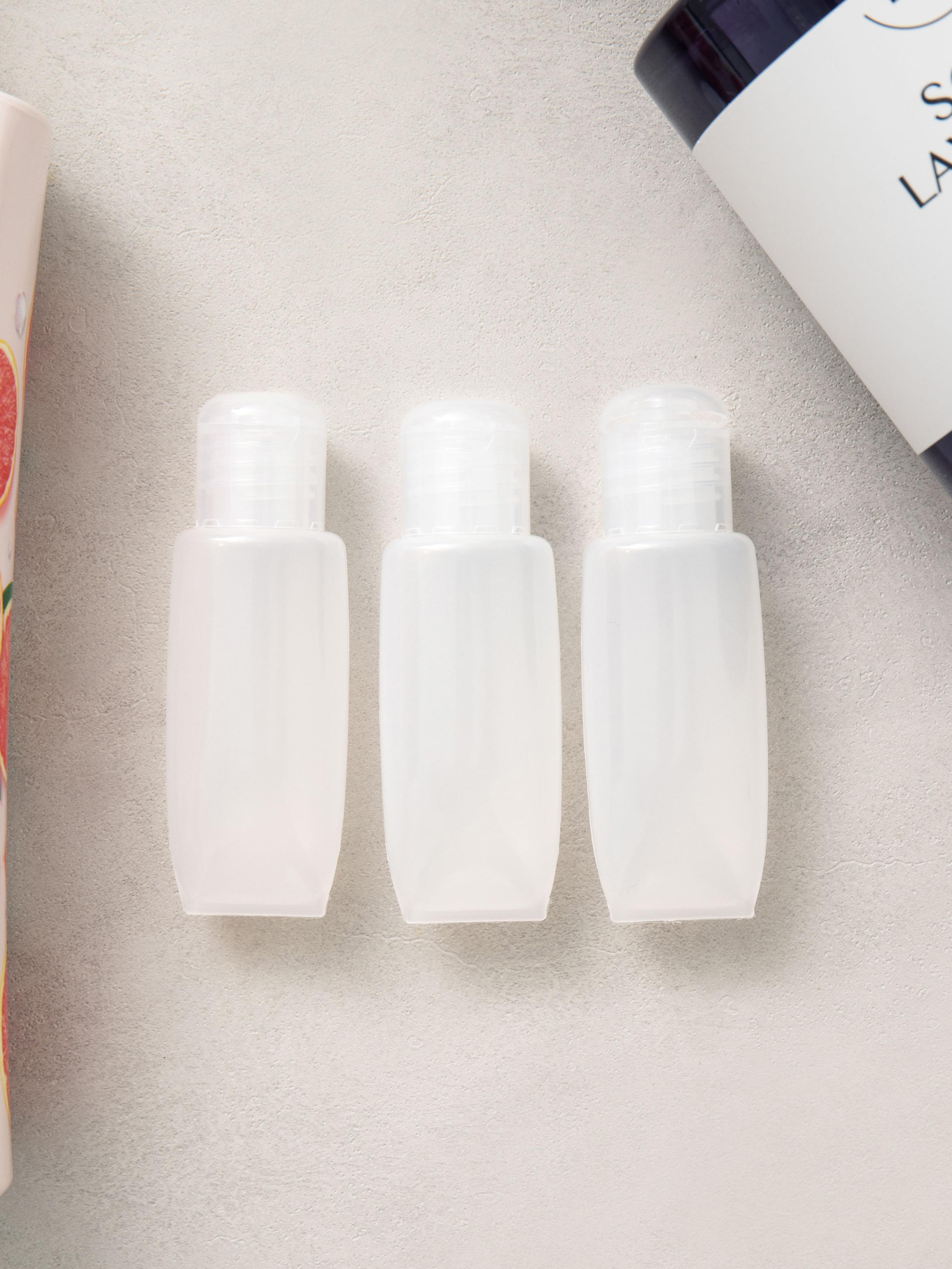 Travel Refillable Squeeze Tube Container Set, 20ml, 3-Pack 1ea