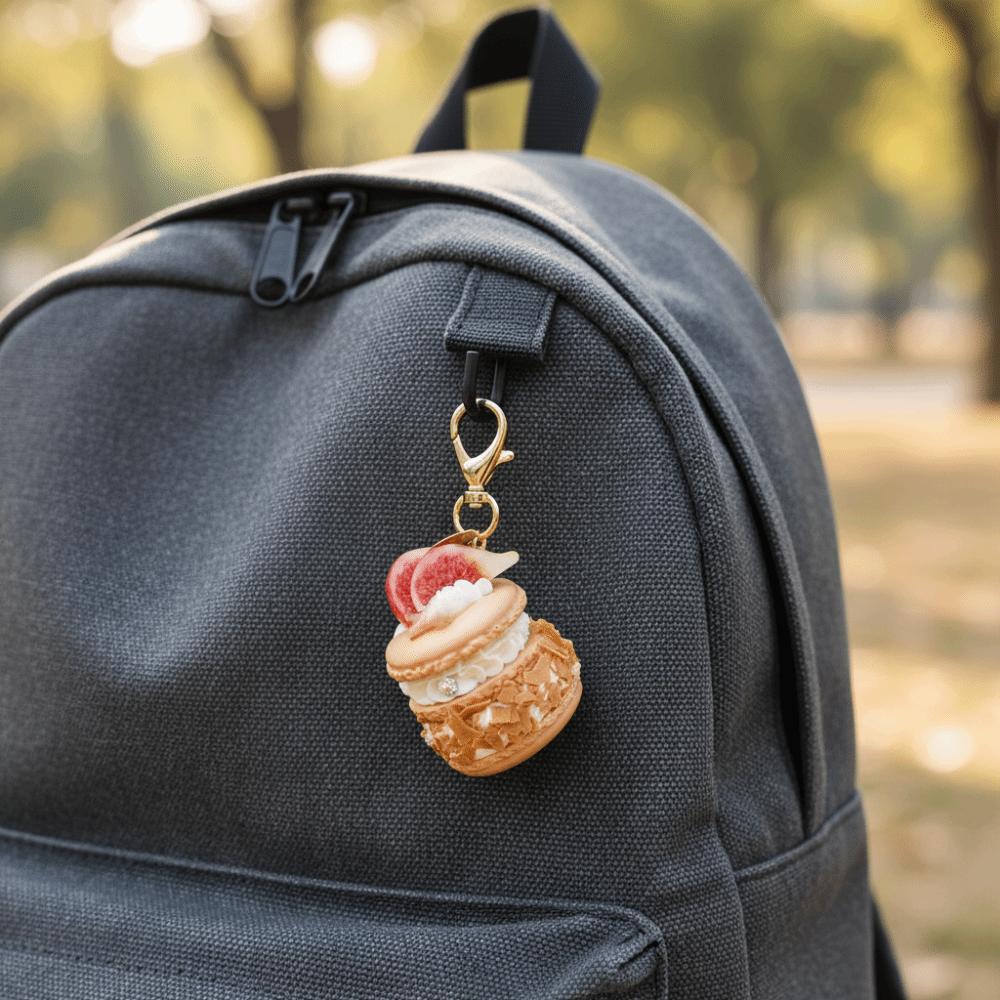 New Simulation Fruit Dessert Pendant Funny Simple Bag Pendant Multi-purpose Keychain Gift