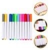 Smooth Flow Quick Dry Vivid Colors for Sketching Doodling on Acrylic 12Pcs Erasable Liquid Pens Luminous LED Board Pen Set