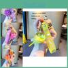Adorable Acrylic Cartoon Keychain Cute Floating Sand Bottle Key Ring For Kids