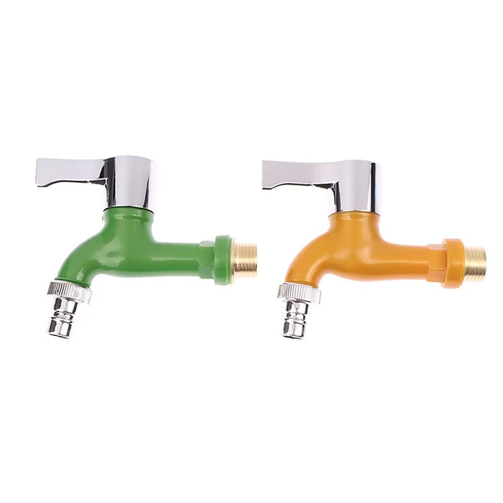 1Pcs 1/2" Male Plastic Faucet Wall Mounted Water Hose Quick Connector  Garden Balcony
