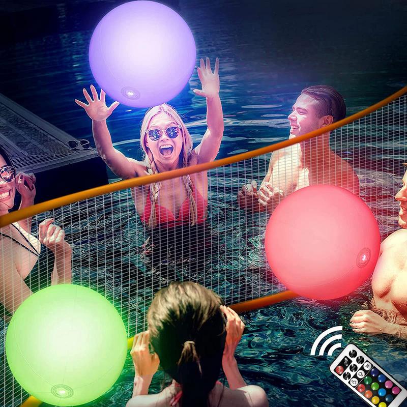13 Color Illuminated Jumbo Beach Ball Illuminated Jumbo Inflatable Ball With Remote Control Glow In The Dark Light Up Balls For