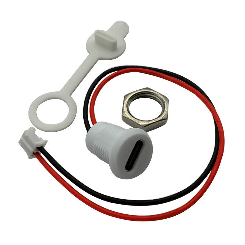 

Type-C Female Socket 6P Solder Wire Charger Port for USB Electric Shaver and 2P Fast Charge