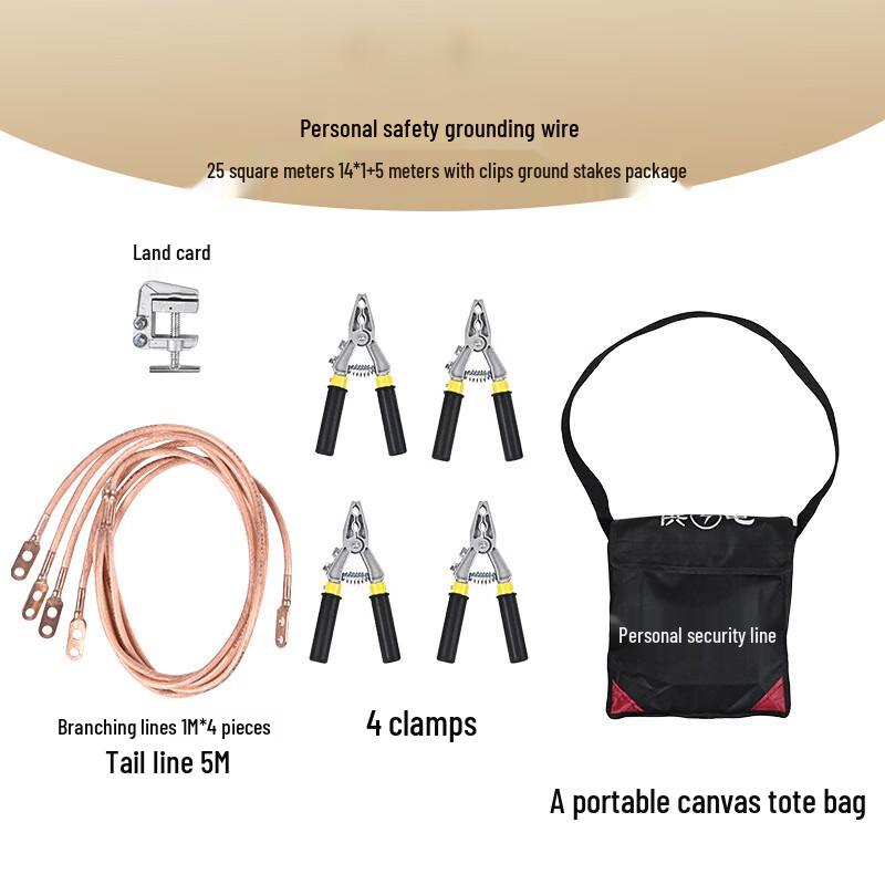 Portable Electrical Grounding Wire Kit
