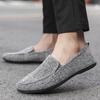 Loafers Shoes Men Slip-On Lightweight Men's Casual Canvas Shoes Summer Fashion Versatile One Step Lazy Shoes Driving Shoes Man