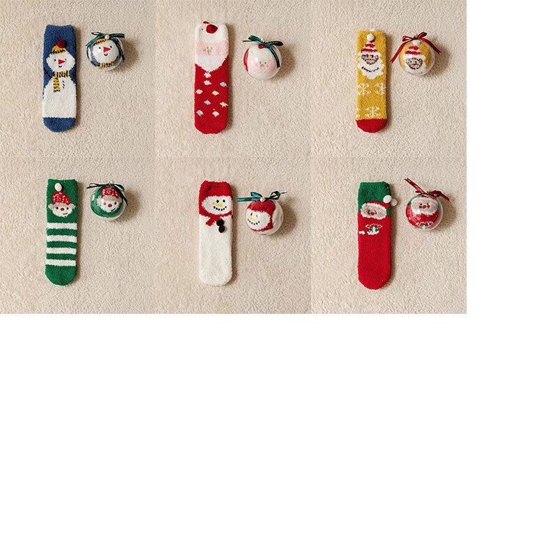 Cute Christmas Coral Fleece Socks