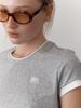 Elssibeui Lcve Label Ringer T-Shirts_Gray